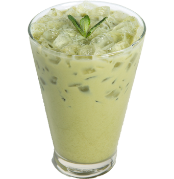 아이스 그린티 라떼