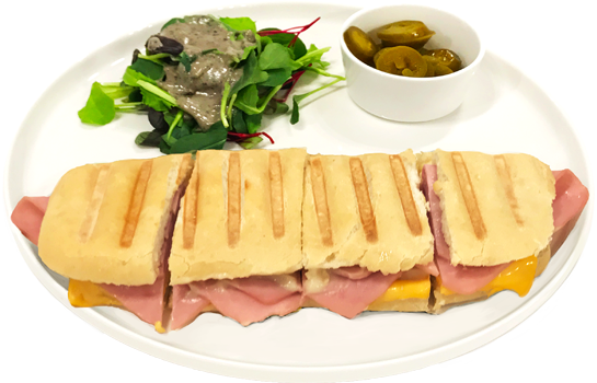 더블치즈 햄 크림 파니니